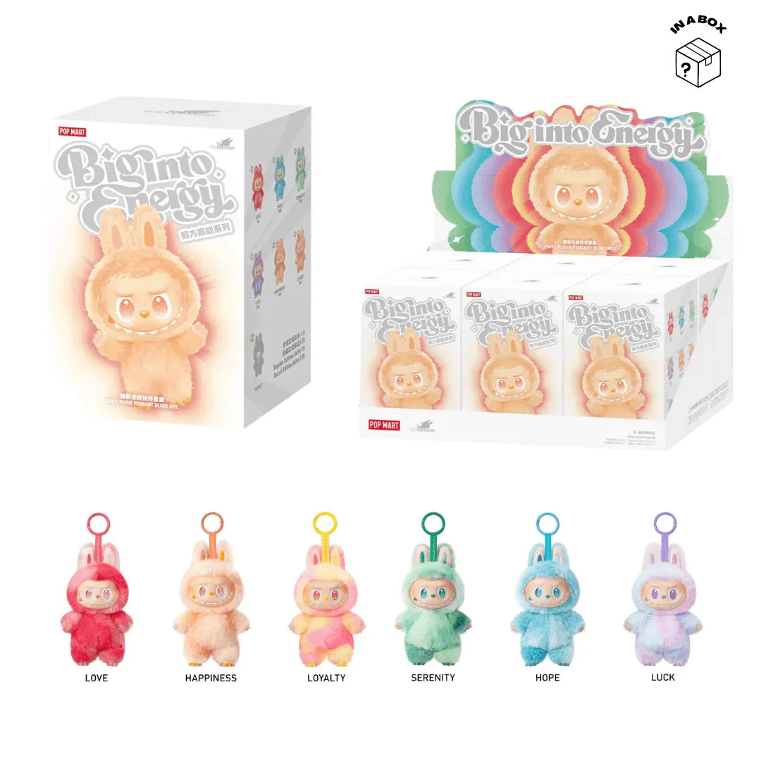 Pop Mart Labubu The Monsters Big into Energy Series Vinyl Plush Pendant Sealed Case